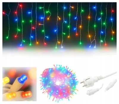 Produktbild von Ekspand | Led Lichtervorhang - 23 m - 500 Led - Mehrfarbig - Außenbeleuchtung