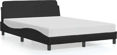 Produktbild von vidaXL Bettgestell "Dover" Schwarz 120x200 cm Kunstleder