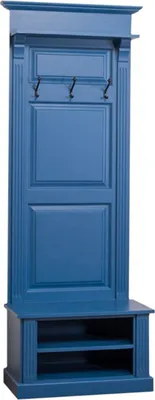 Produktbild von Casa Padrino Landhausstil Garderobe Blau 79 x 41 x H. 210 cm - Landhausstil Garderobenschrank