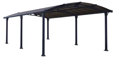Obrázok produktu pre Hliníkový prístrešok pre auto Canopia Arcadia 3,6 x 6,5 m sivý