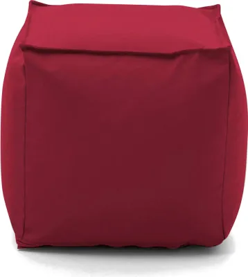 Produktbild von Puff Annalaura, Multifunktionshocker, 100% Italy, Relaxsessel aus gepolstertem Stoff, Cm 45x45h45, Rot