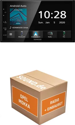 Produktbild von Autoradio Einbaupaket Kenwood DMX5020BTS passend für Opel Mokka A + CD300 / CD400 | Apple CarPlay Android Auto