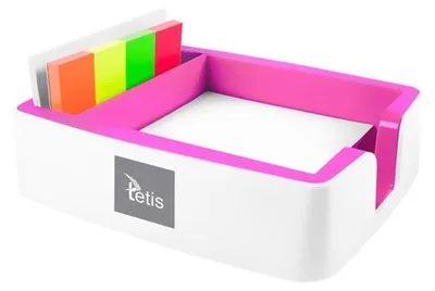Productafbeelding van Een roze houder voor briefjes en visitekaartjes