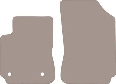Image de Tapis de sol en velours pour Citroën C4 Cactus II crossover (2018-) - tapis de sol avant LUX beige (2 pièces)