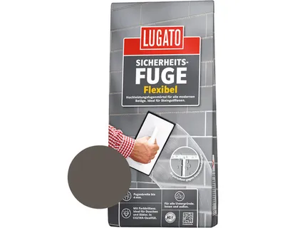 Produktbild von Lugato Fugenmörtel Sicherheitsfuge Flexibel anthrazit 1 kg