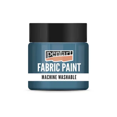 Image de PENTART Peinture pour tissu, 50 ml, bleu pétrole