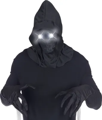 Produktbild von WIDMANN MILANO Party Maske Unsichtbares Gesicht Kapuze Leuchtende Augen