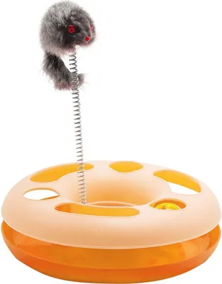 Produktbild von Akinu Toy Speedy Ring für Katzen mit Frühlingsfarbenmix