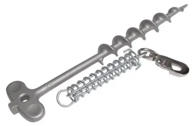 Produktbild von Peggy Peg PetPeg 2.0 Bodenanker für Haustiere Stoßdämpfer bis 45 kg silber