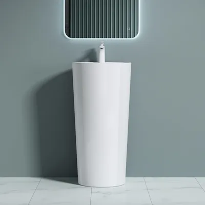 Immagine prodotto di doporro Dimensioni: 45 x 45 x 90 cm, design Colossum35, in ghisa minerale/marmo fuso, autoportante