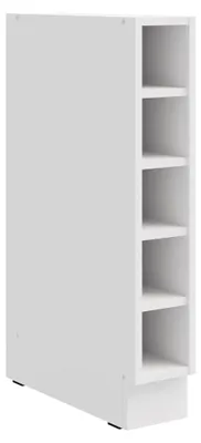 Produktbild von Küchen Unterschrank Regal 15 cm Weiß Küchenzeile Küchenblock Küche Einbauküche