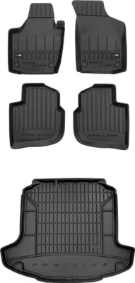 Produktbild von FROGUM Gummimatten Auto Fußmatten + Kofferraummatte für Skoda Rapid 2012-2019