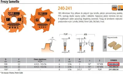 Produktbild von Cmt Kugelmühle - Lamello D=100 K=3.96 Z=6 F=22 Für Lamellen