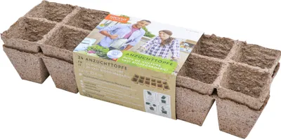 Produktbild von SIENA GARDEN 24 Anzuchttöpfe Ø 6 cm quadratisch