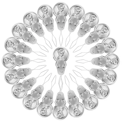 Nadeleinfädler aus Aluminium, 100 Stück, 4,5 × 1,7 cm