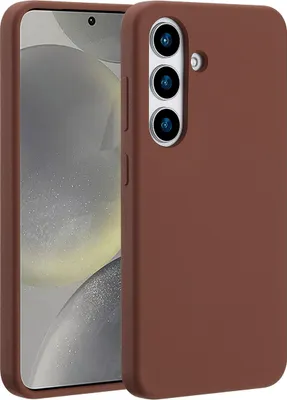 Zdjęcie produktu dla Accezz Liquid Silicone Backcover z MagSafe dla Samsung Galaxy S25 - New Tea Brown