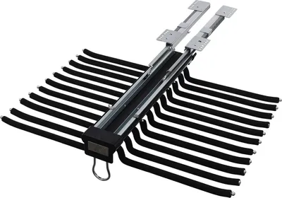 Produktbild von Ausziehbarer Hosenhalter - Kleiderschrank - 22 Stangen - Rostbeständiger Stahl - Max. 15 kg - Hängemontage - Schwarz