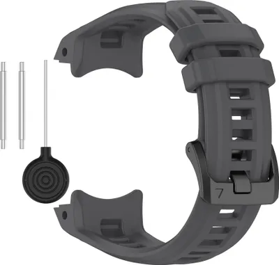 Zdjęcie produktu dla Silikonowy pasek do zegarka INF Garmin Instinct E (40 mm) – grafitowy