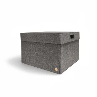 Produktbild von Aufbewahrungsbox CLASSIC Filz 55 x 50 x 35 cm mit Deckel in anthrazit meliert