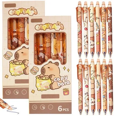 Produktbild von Radierbare Kugelschreiber, 12-teiliges Set radierbarer Kugelschreiber, radierbare Gelstifte, Set radierbarer Kugelschreiber, Set radierbarer Stifte, für Schul- und Bürobedarf