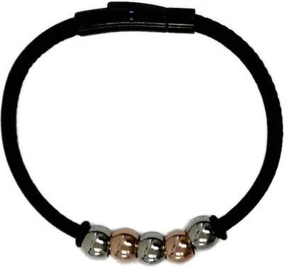 Produktbild von CEM ST8-065 Leder Armband Damen Edelstahl 19,5cm