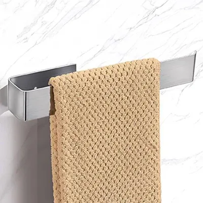 Produktbild von Famanu Handtuchhalter selbstklebend oder zum Bohren - Edelstahl