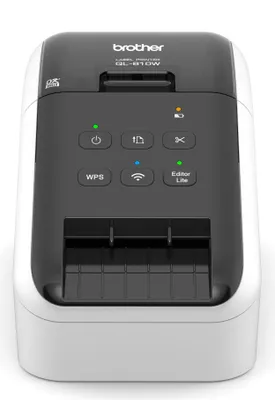 Produktbild von Brother QL-810W, DK, Thermodirekt, 300 x 600 DPI, 176 mm/sek, Farbe, Verkabelt & Kabellos
