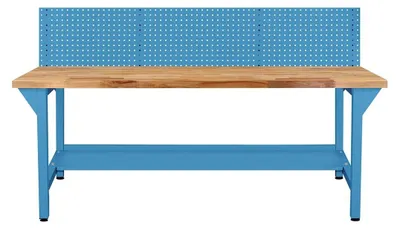 Produktbild von ADB Werkbank m.Ablageb.,2Füße,1LochplH850xB2000xT750mm