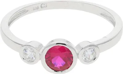 Produktbild von JuwelmaLux Ring 925 Sterling Silber mit synth. Zirkonia JL10-07-3030 52