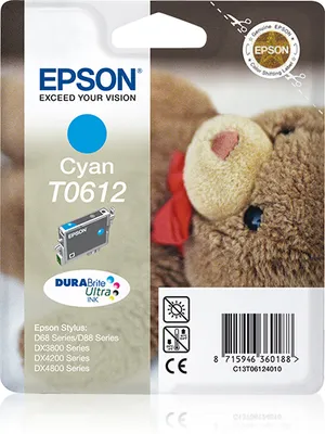 Obrázok produktu pre Originálna kazeta Epson C13T06124020 DURABrite Ultra Blister Cyan C13T06124020