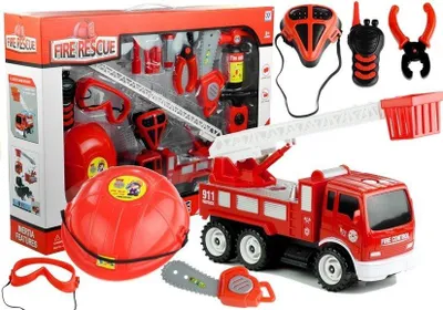 Zdjęcie produktu dla ND24_3589 Zestaw Strazaka Woz Helm Gasnica Pila 1