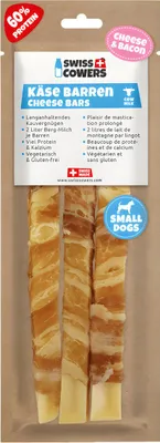 Obrázek produktu pro Swiss Cowers dog snack Sýrové tyčinky Bacon, velikost: S