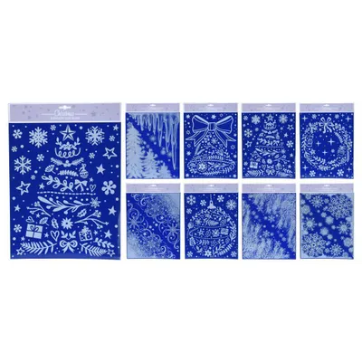 Obrázok produktu pre Vianočná dekorácia do okna 42x30cm mix motívov