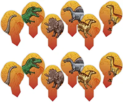 Produktbild von Muffin-Waffel, Torten-Waffel, Eiscreme  DINOSAURIER   12 Stück