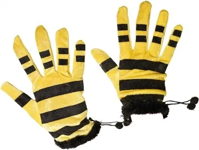 Produktbild von handschuhe Bienen Damen gelb/schwarz Einheitsgröße