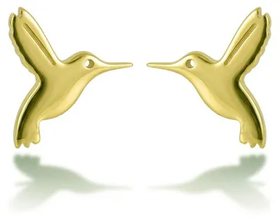 Produktbild von Original vergoldete Ohrringe Kolibri EWE260590G