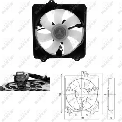 Zdjęcie produktu dla Wentylator Chłodnicy Toyota Rav4 Ii 05/00-10/05