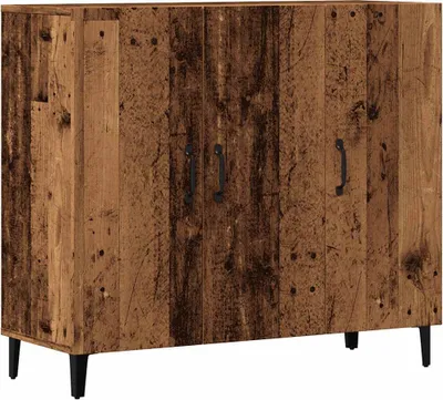 Zdjęcie produktu dla Szafka, stare drewno, 90x34x80 cm, materiał drewnopochodny