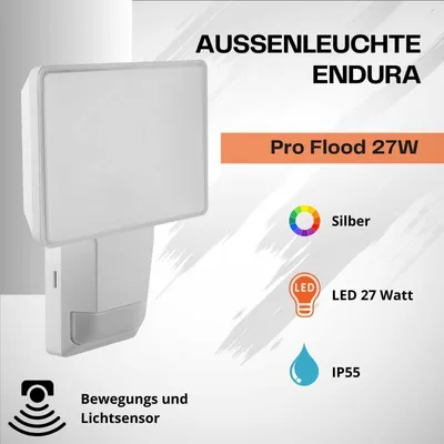 Produktbild von LEDVANCE ENDURA PRO FLOOD SENSOR 4058075228825 LED outdoor floodlight LED (monochrome) White