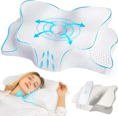 Obrázok produktu pre Anatomický vankúš 60x40x13/10 cm, pamäťová pena, do spálne