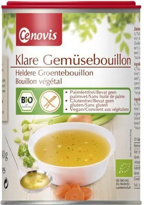 Immagine prodotto di Brodo vegetale trasparente in barattolo da 240 g