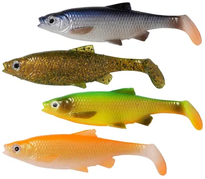 Produktbild von Savage Gear LB Roach Paddle Tail Gummifisch, Farbe:Muddy Roach, Länge / Gewicht:12.5cm / 22g
