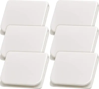 Produktbild von 6 Stück Duschvorhang Clips, Selbstklebende Vorhang Klammer Anti Splash Winddicht Ohne Bohren Stop Protect Bad Zubehör für Dusche Verschütten