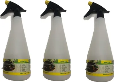 Produktbild von 3er Set Sprühflaschen 1 Liter, Drucksprüher mit Zerstäuberfunktion für Pflanzen