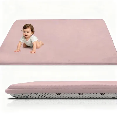 Productafbeelding van Kruipmat voor Baby's van Zacht Koraalfluweel 160 x 250 cm