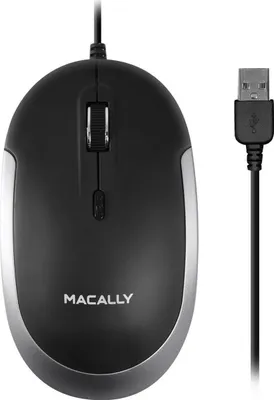 Obrázok produktu pre Macally DYNAMOUSE-SG, Všestranný, Optický, USB Typ-A, 1600 DPI, Čierna, Šedá