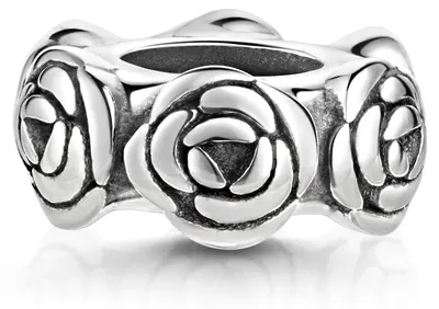 Produktbild von MATERIA by Matthias Wagner Silber Stopper Bead Rosen mit Gummiring 43