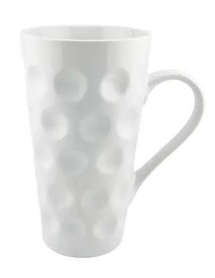 Produktbild von Dubbetasse weiß 0,5 L ohne Aufdruck (durchgedubbt) - XXL Kaffeebecher, Jumbobecher aus Keramik, Pfalz Dubbetass für Kaffee, Tee, Glühwein