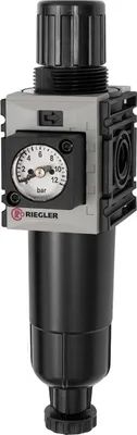 Produktbild von Riegler Filterregler »FUTURA-mini« M-Beh., Kompaktmano, HA, G 1/4, 0,5-10