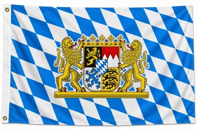 Produktbild von XXL-Flagge Bayern, Löwenwappen, 250 x 150 cm. Freistaat, Größe 2,5 m x 1,5 m